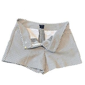 Ann Taylor Black & White Tweed Polka Dot Shorts